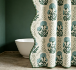 Wildflower Print Linen Shower Curtain - Image 2