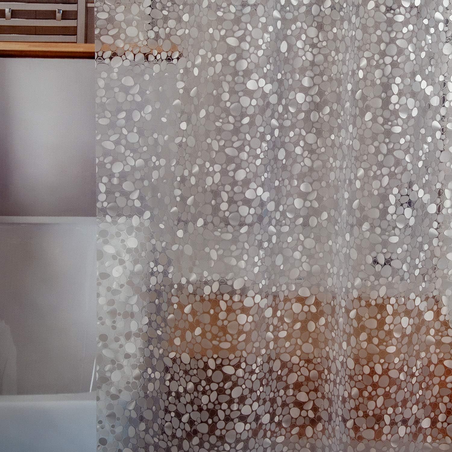 81USK8B7OCL._AC_SL1500_.jpg Thickened Waterproof Shower Curtain Lining - Image 1