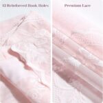 Pink Lace Tassel Shower Curtain - Image 2