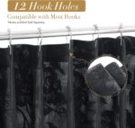 Black Tassel Lace Shower Curtain - Image 2