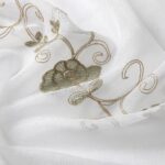 White Translucent Shower Curtain Set - Image 2
